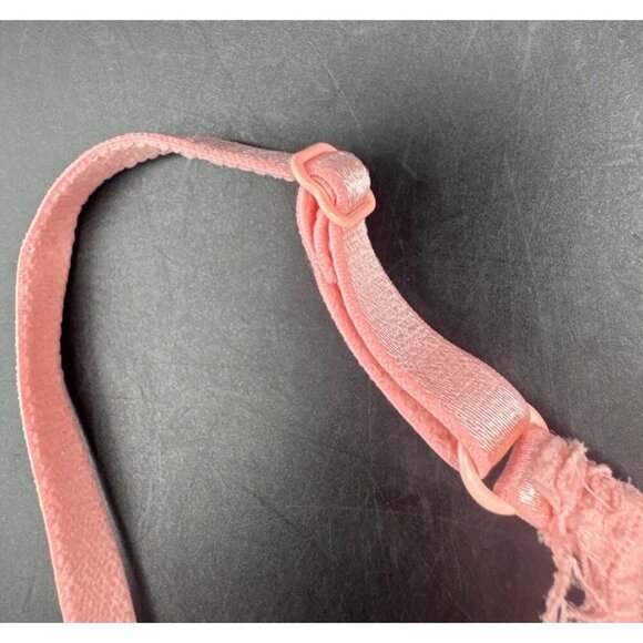 Victorias Secret Pink Womens Lace Bralette Bra Front Closure Adj Straps Size M - Picture 6 of 11
